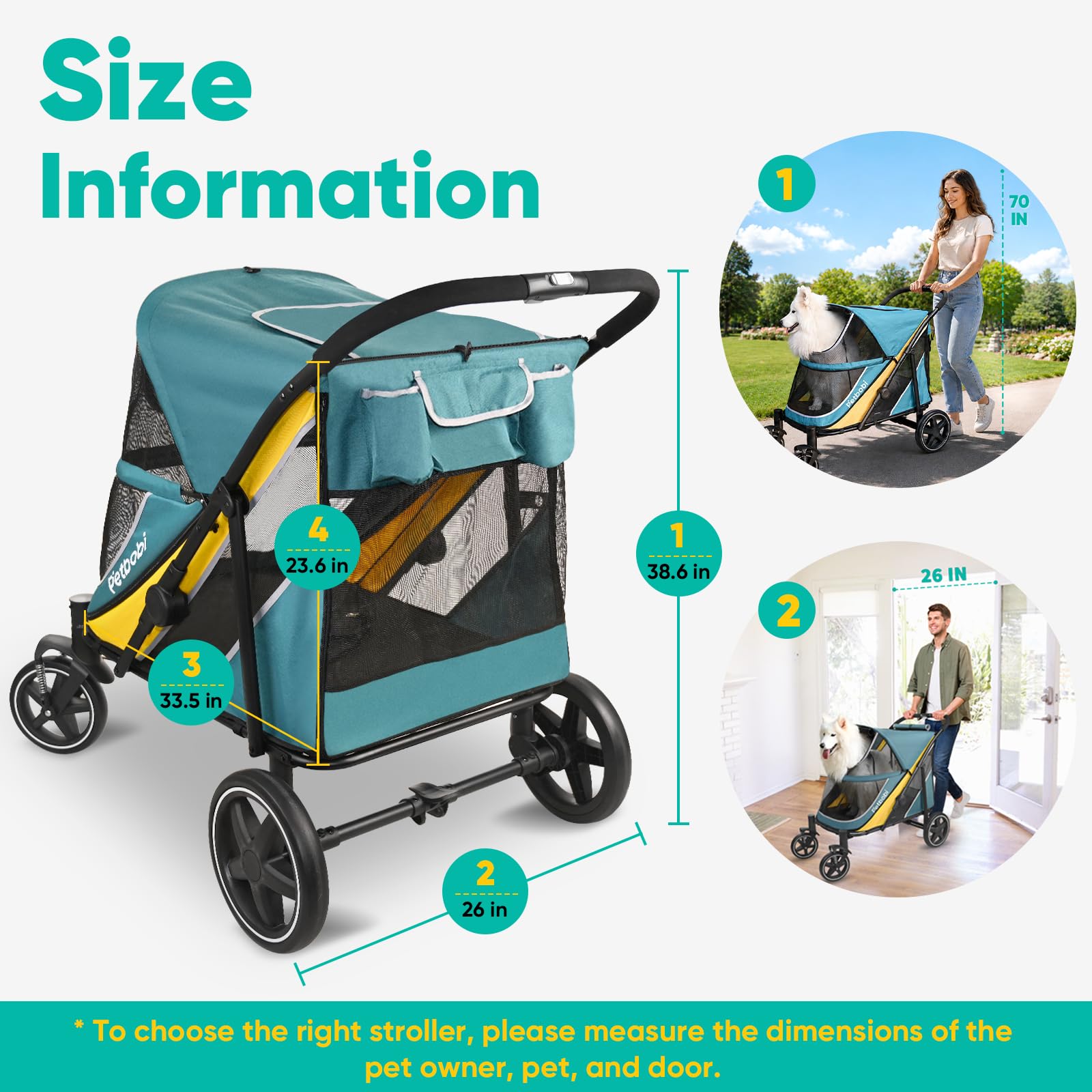Petbobi ペットベビーカー 中型から大型犬用 Amazon.co.jp: Petbobi 犬用ベビーカー 大型&中型犬用 - 簡単